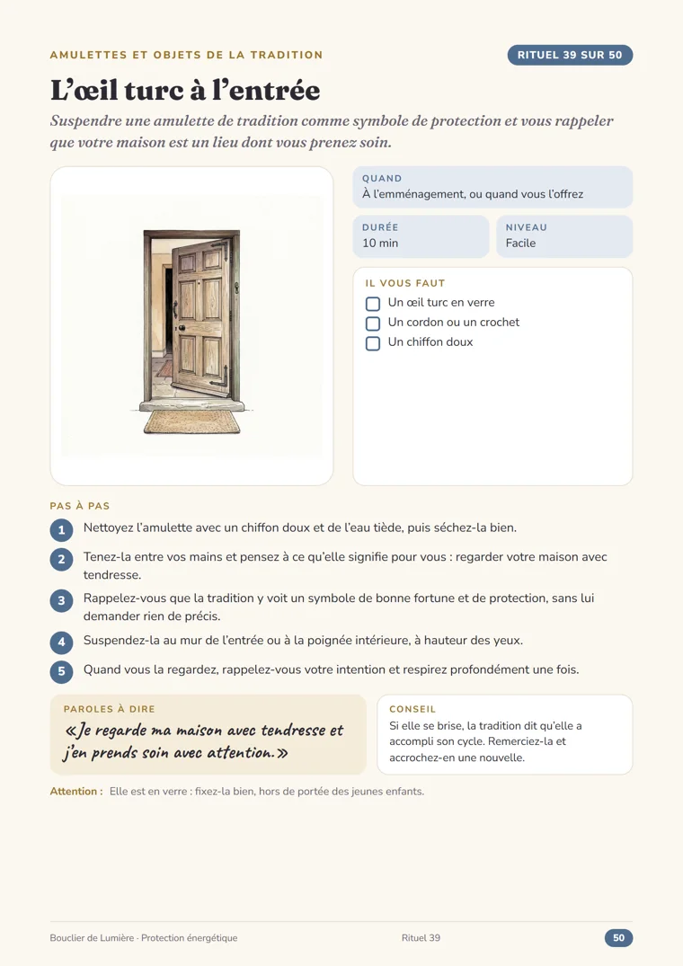 Page de rituel du guide